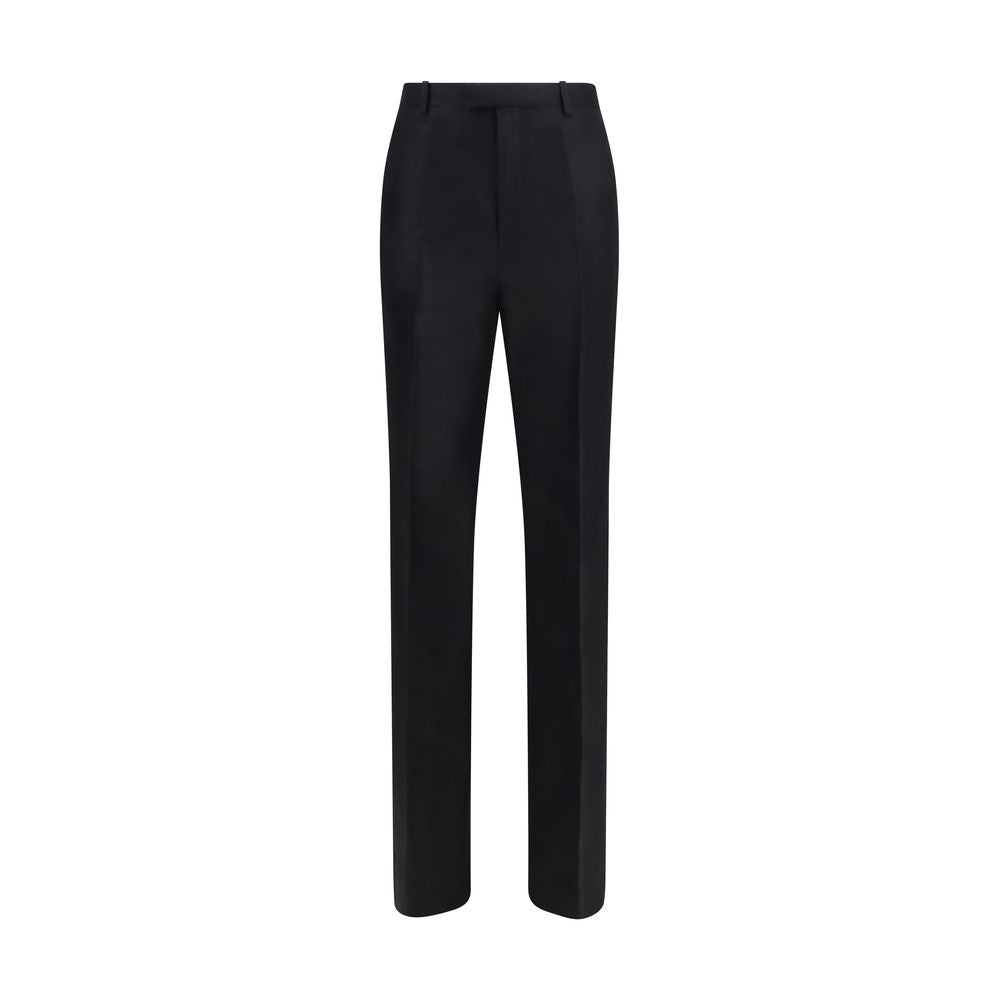 Gucci Black Silk Dress Women's Pants