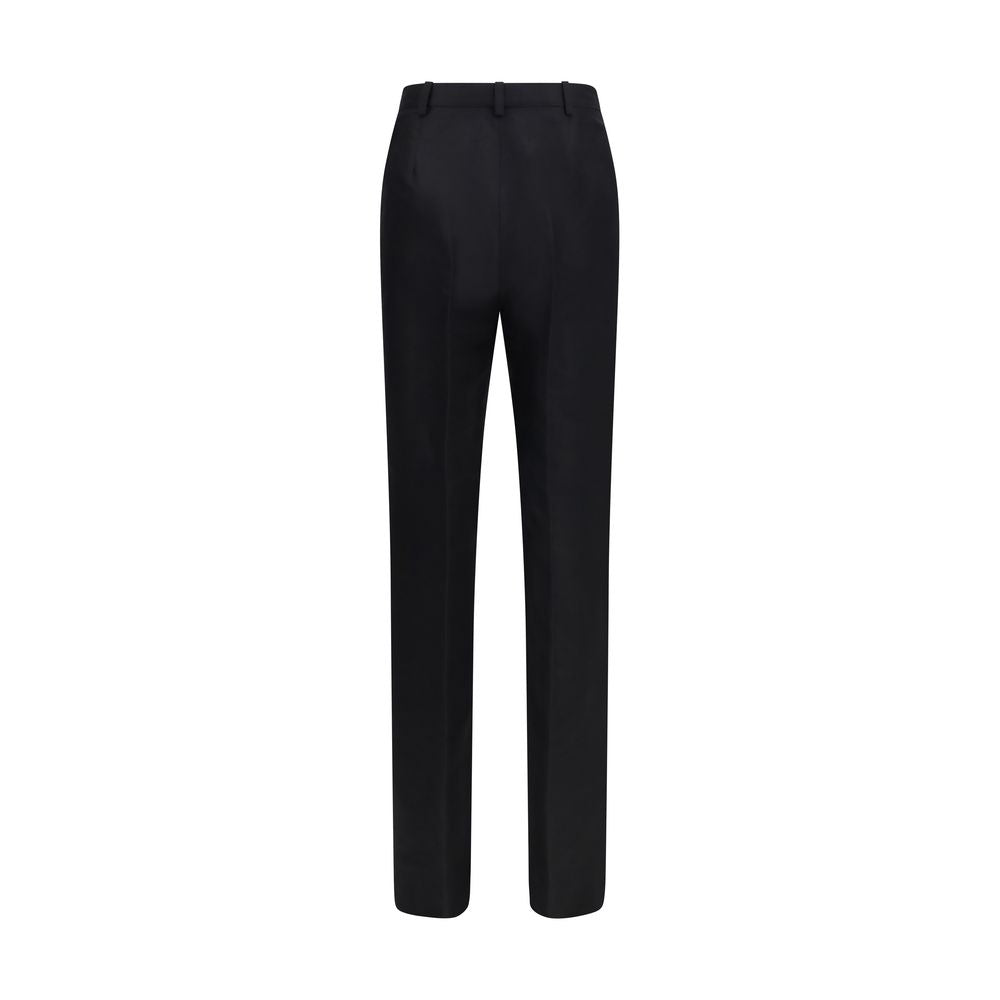 Gucci Black Silk Dress Women's Pants