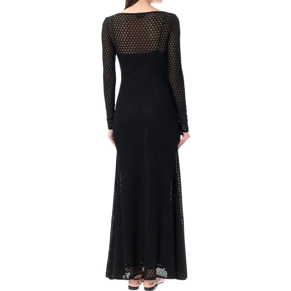 Tom Ford Black Metallic Fibre Casual Women's Dress