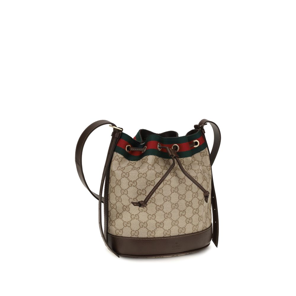 Gucci Beige Cotton Backet Women's Bag