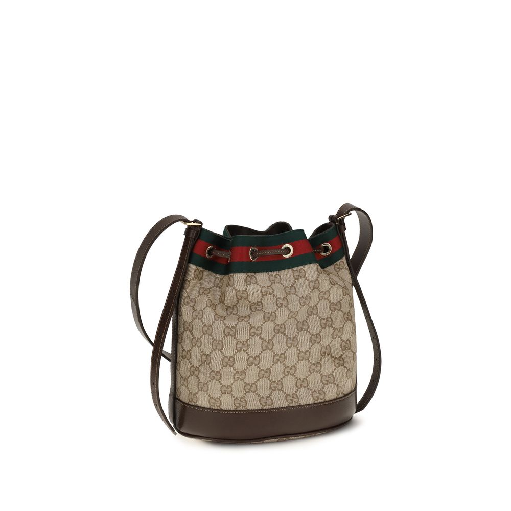 Gucci Beige Cotton Backet Women's Bag