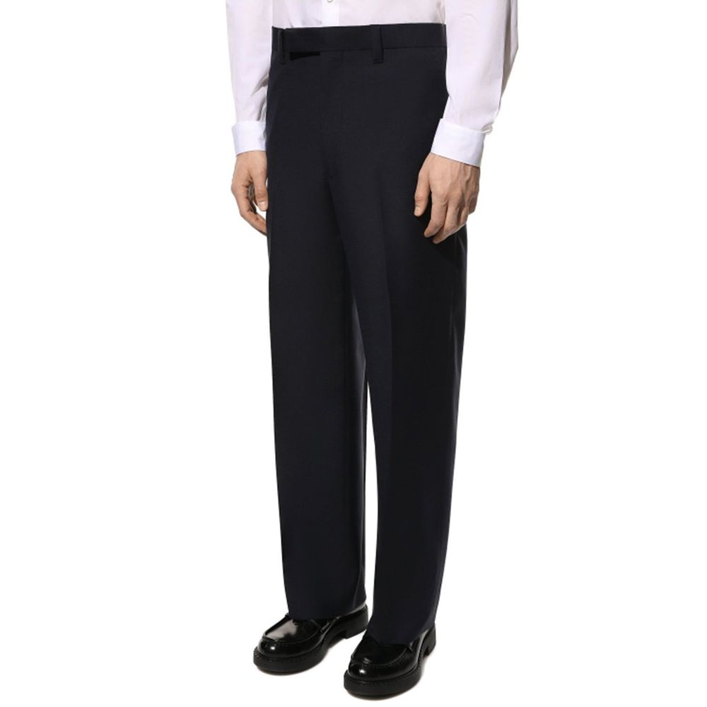 Prada Blue Wool Dress Men's Pants