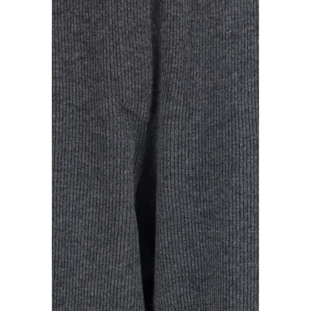 Brunello Cucinelli Gray Cashmere Casual Women's Pants