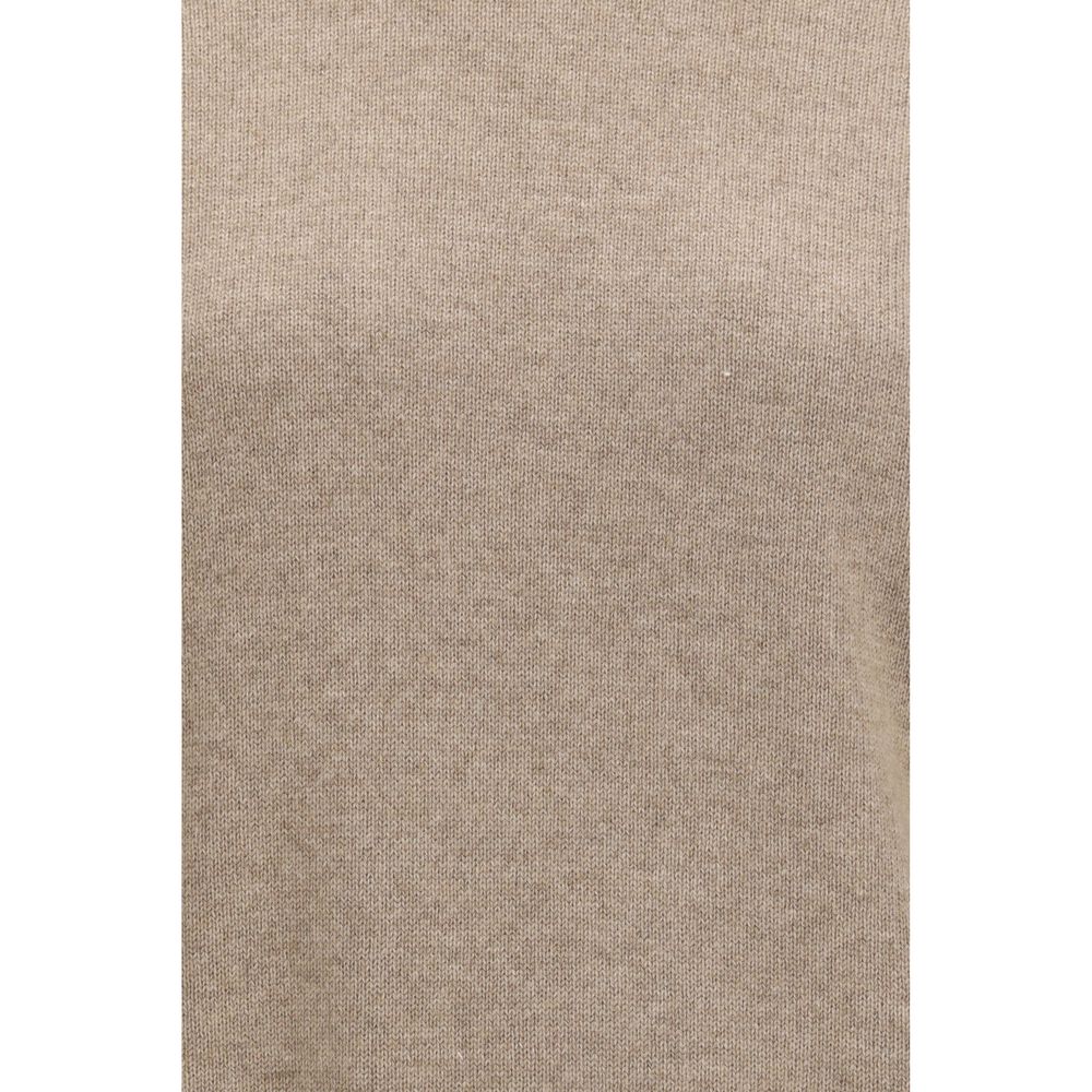 Brunello Cucinelli Brown Cashmere Women's Turtleneck