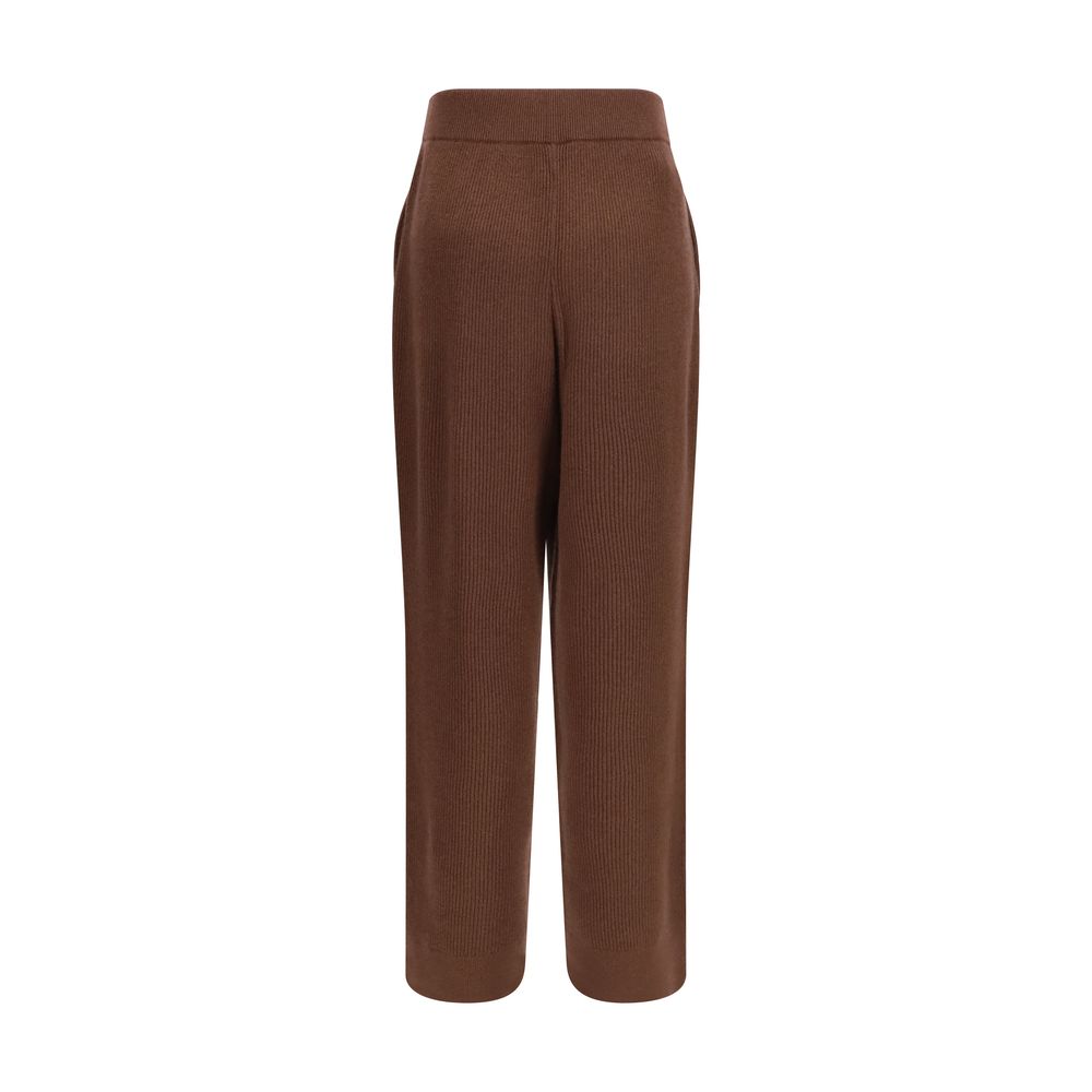 Brunello Cucinelli Brown Cashmere Casual Women's Pants