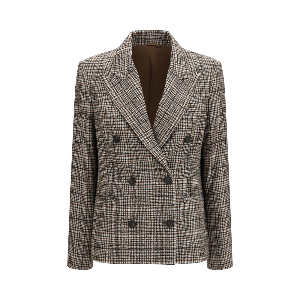 Brunello Cucinelli Multicolor Alpaca Vicugna Pacos Women's Jacket
