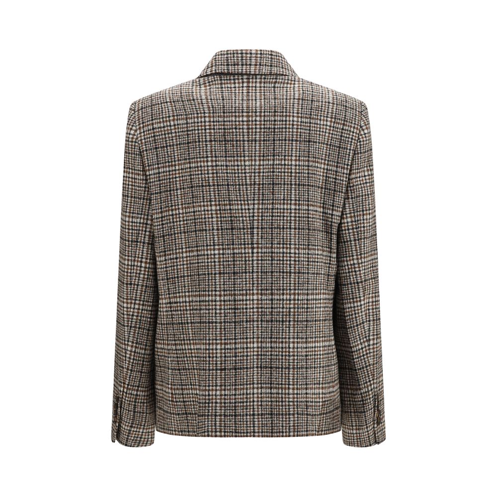 Brunello Cucinelli Multicolor Alpaca Vicugna Pacos Women's Jacket