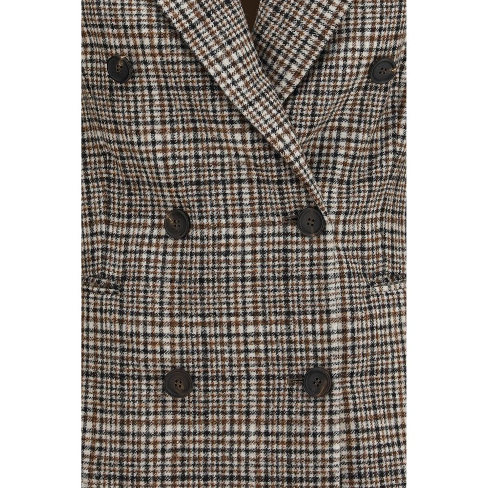 Brunello Cucinelli Multicolor Alpaca Vicugna Pacos Women's Jacket