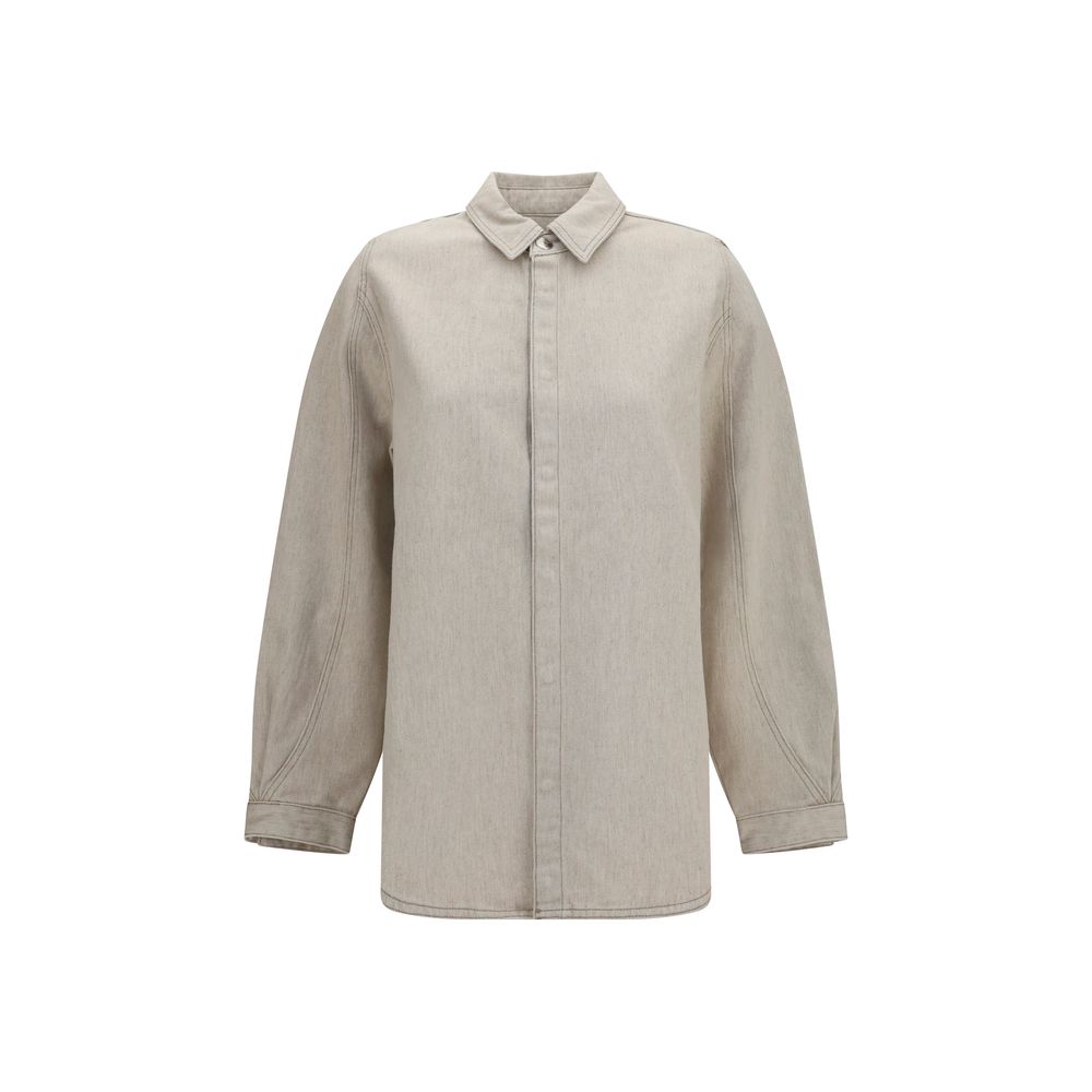 Jacquemus Beige Denim Women's Shirt