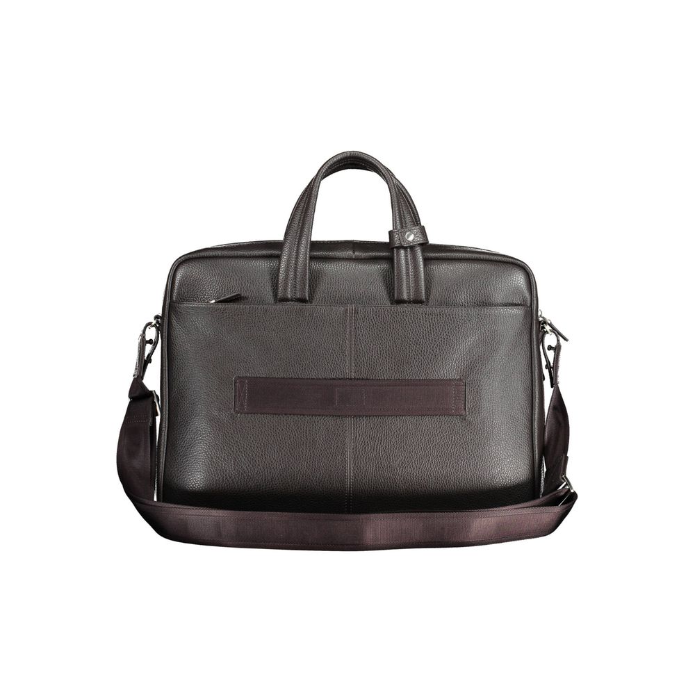 Piquadro Brown Leather Men's Men's Bag