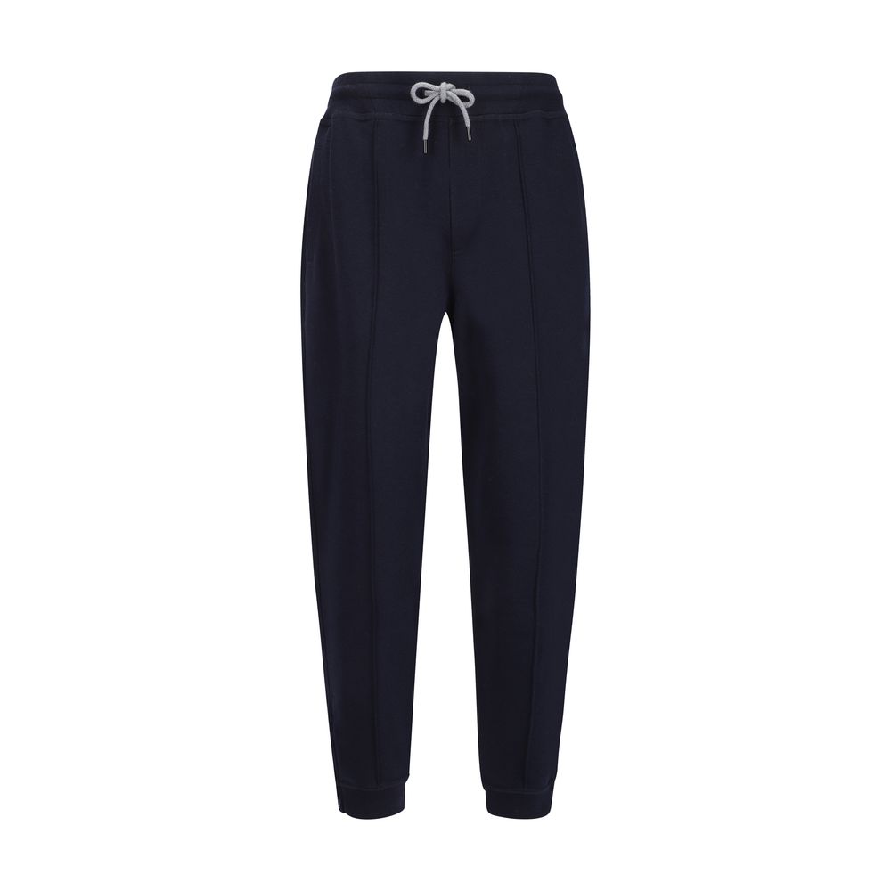 Brunello Cucinelli Blue Cotton Joggers (Workout Men's Pants)