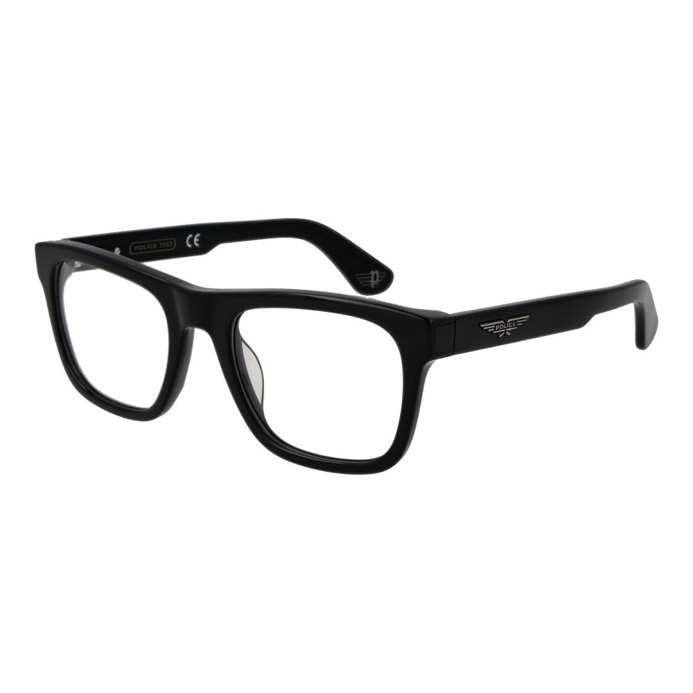 Police Black Cellulose Acetate Glasses Men's (Frames)