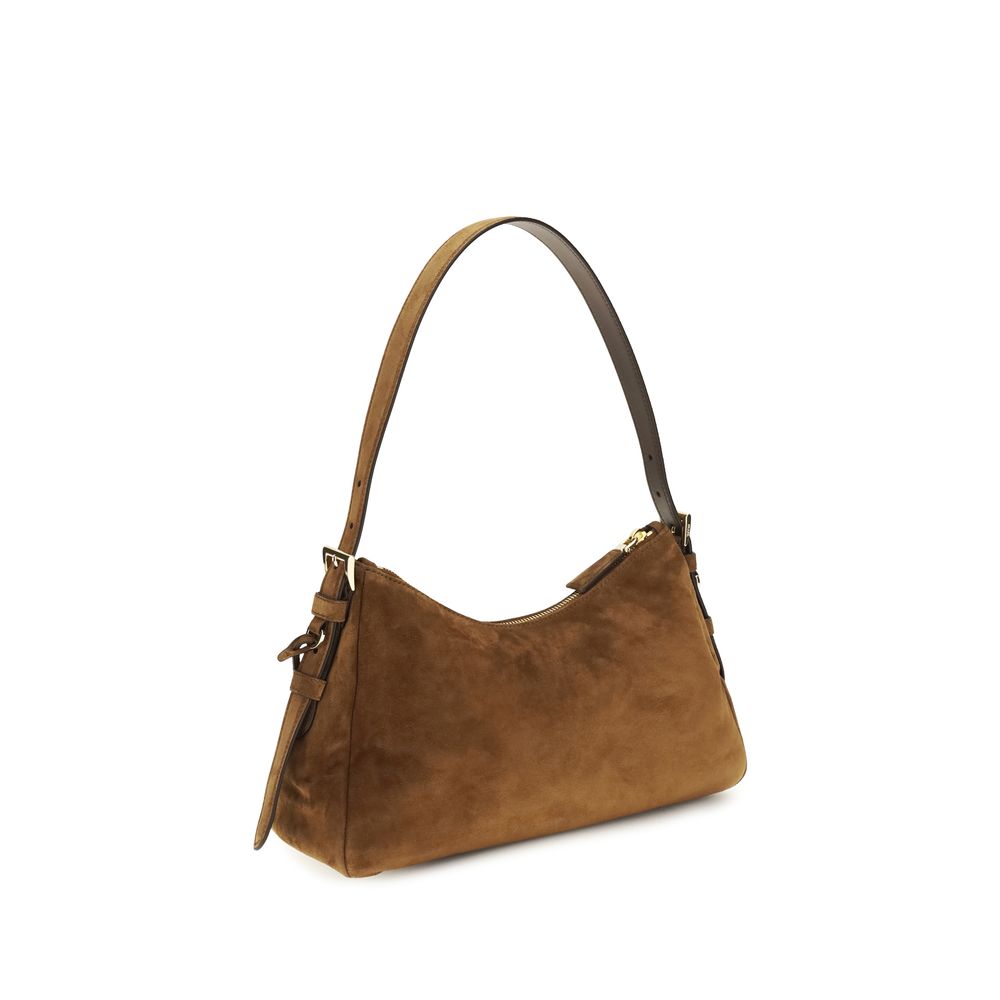 Prada Brown Calf Leather Bos Taurus Shoulder Women's Bag