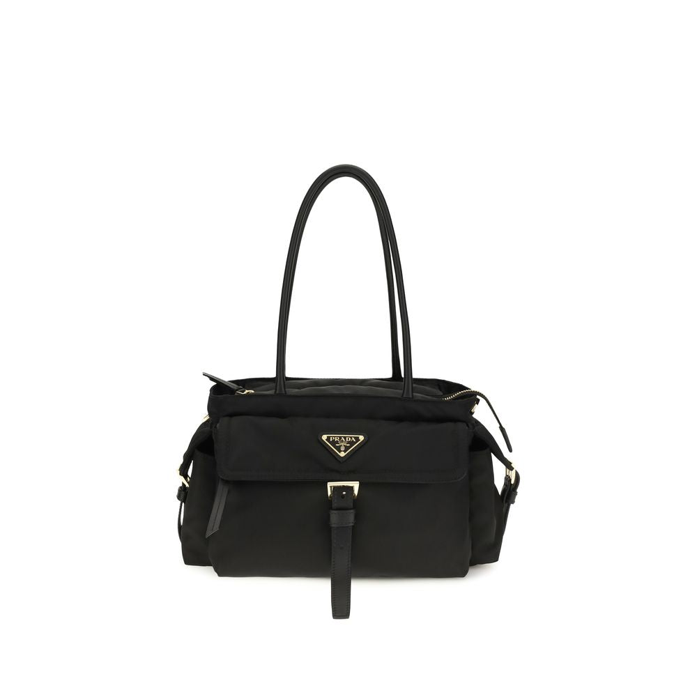 Prada Black Polyamide Shoulder Women's Bag