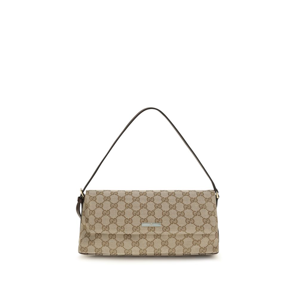 Gucci Brown Fabric Shoulder Women's Bag