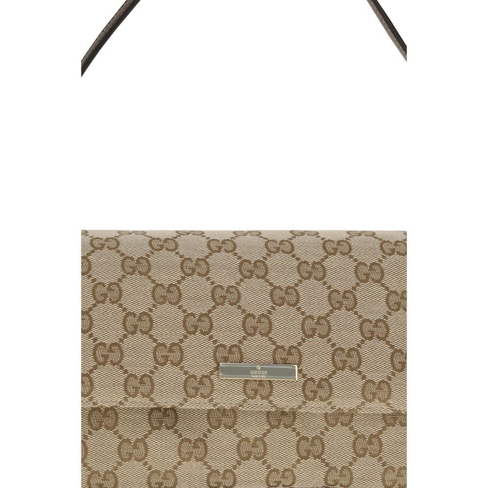 Gucci Brown Fabric Shoulder Women's Bag
