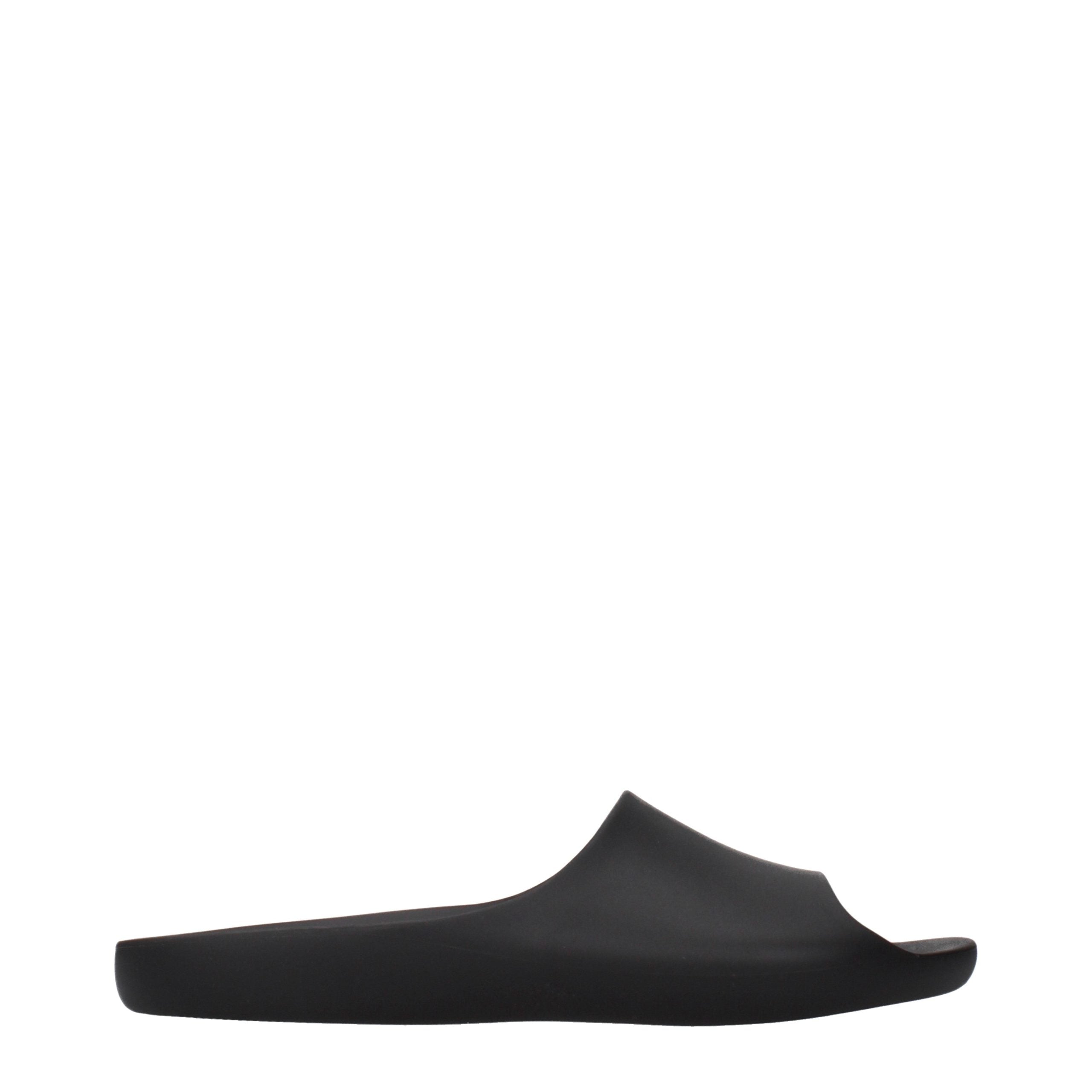 The Row Black Cotton Women's Slippers