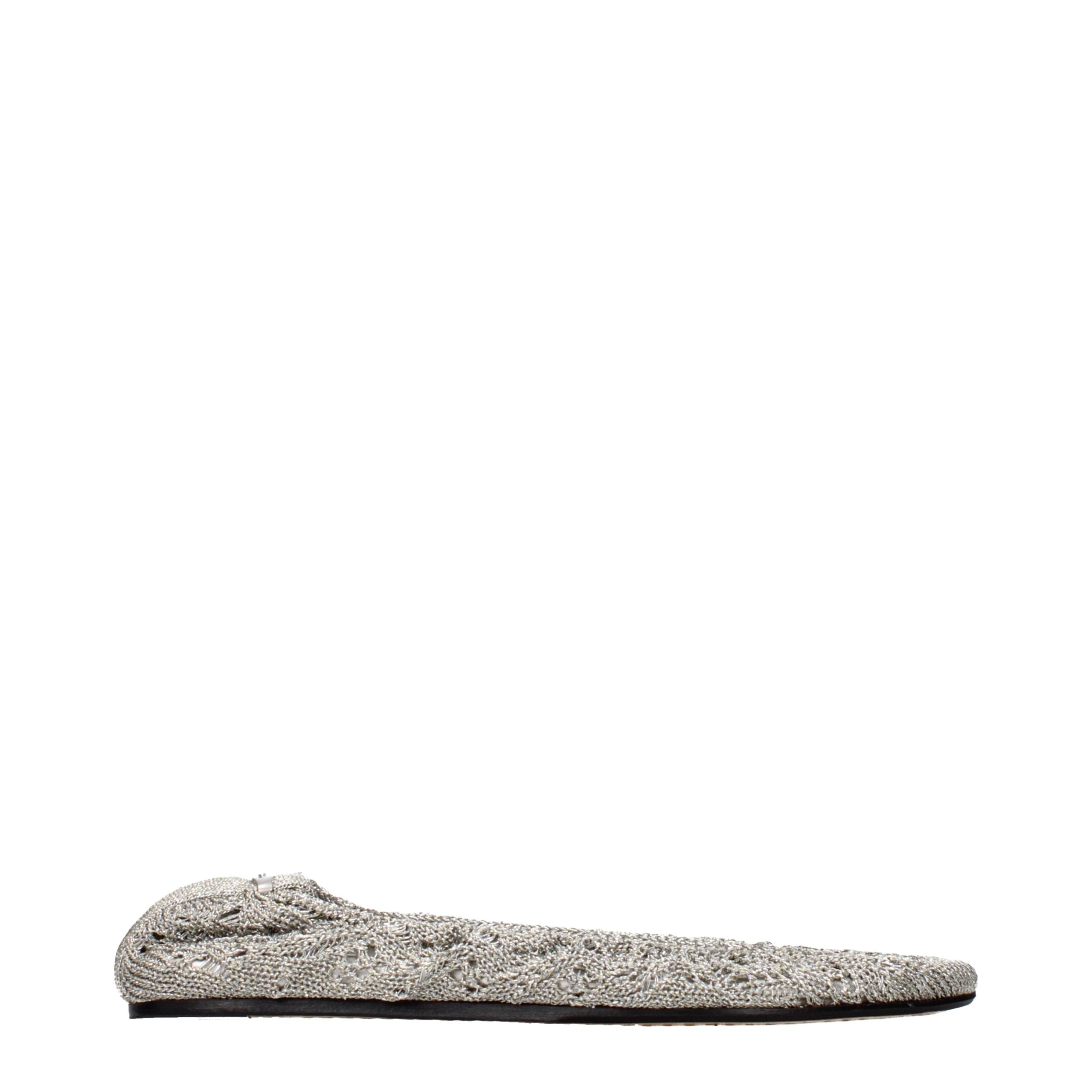 Isabel Marant Gray Fabric Ballet Women's Flats
