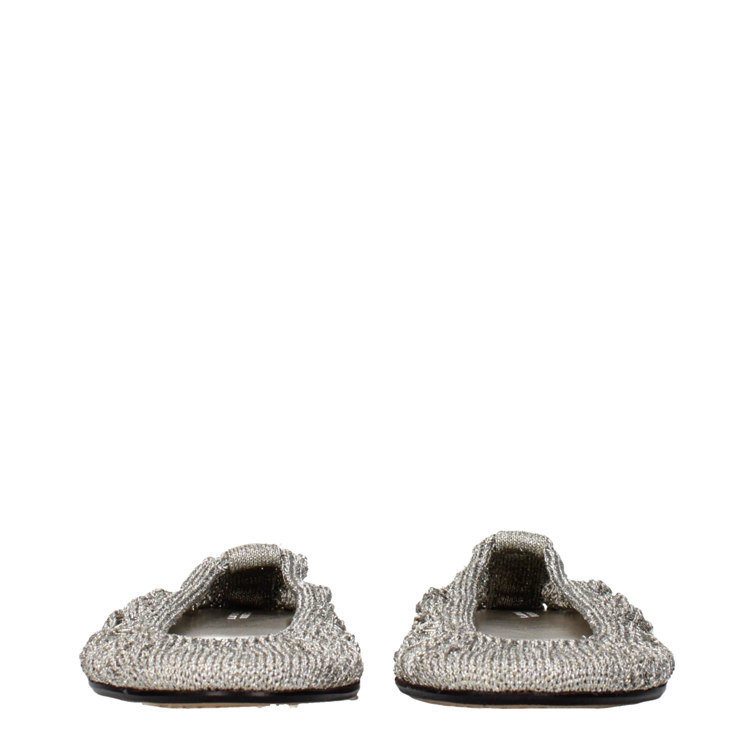 Isabel Marant Gray Fabric Ballet Women's Flats