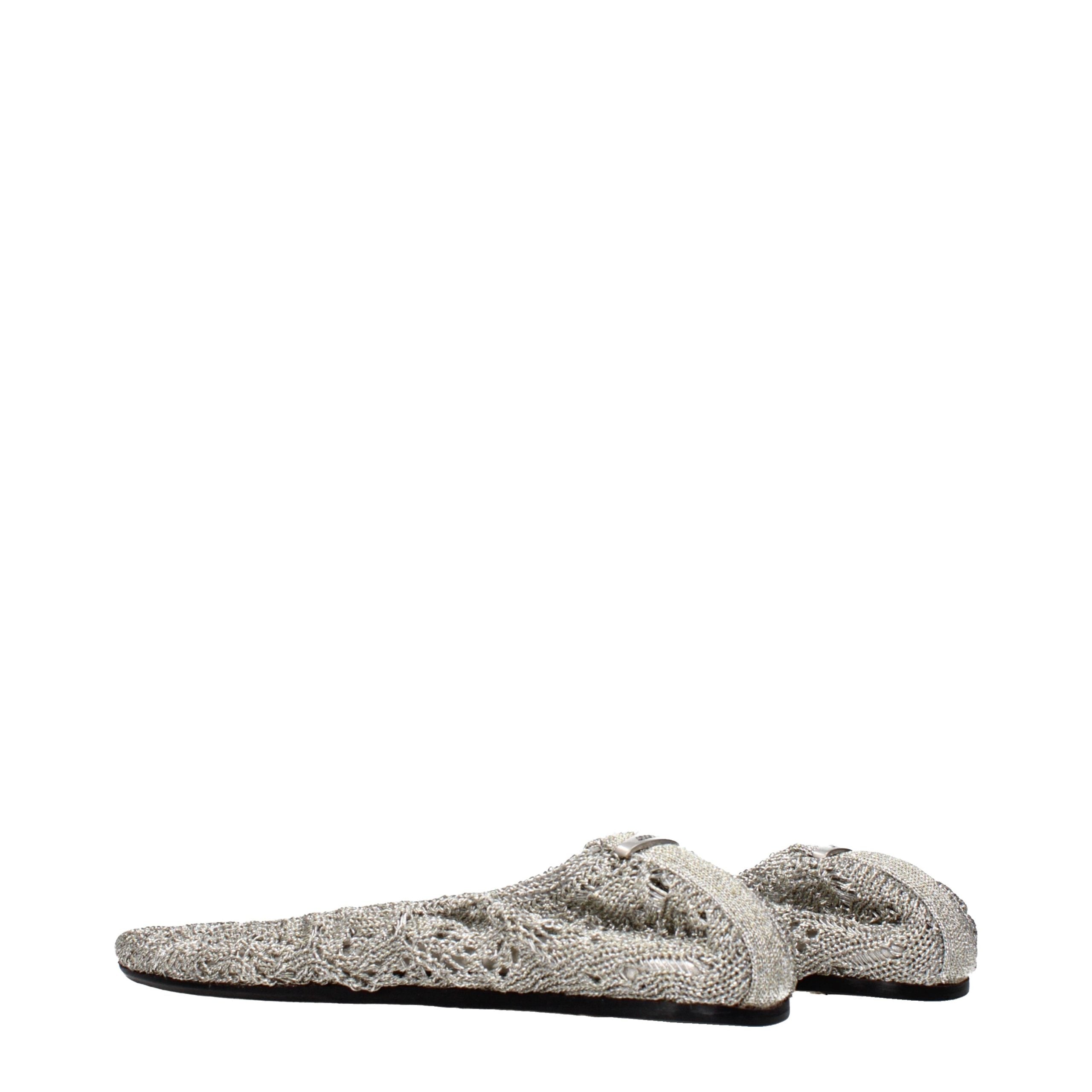 Isabel Marant Gray Fabric Ballet Women's Flats