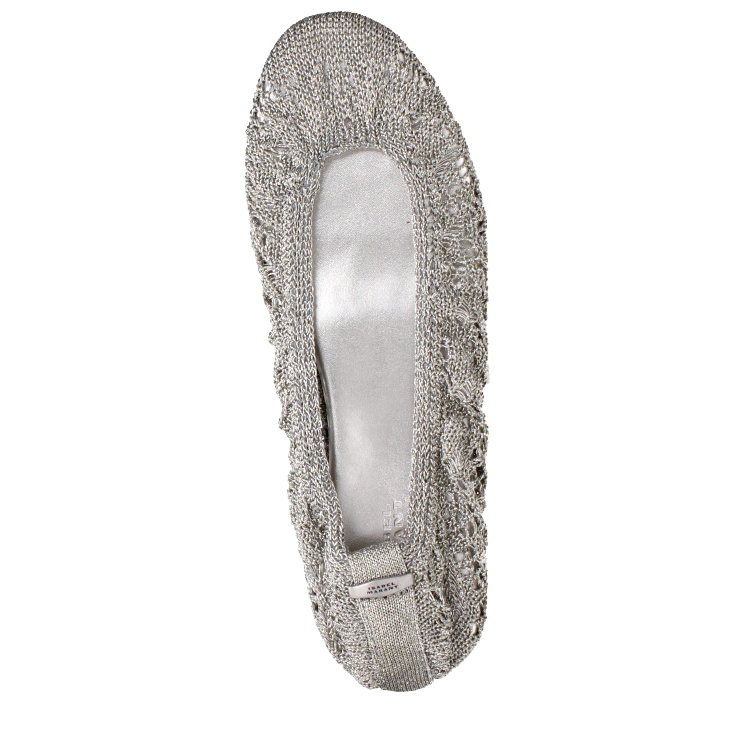 Isabel Marant Gray Fabric Ballet Women's Flats
