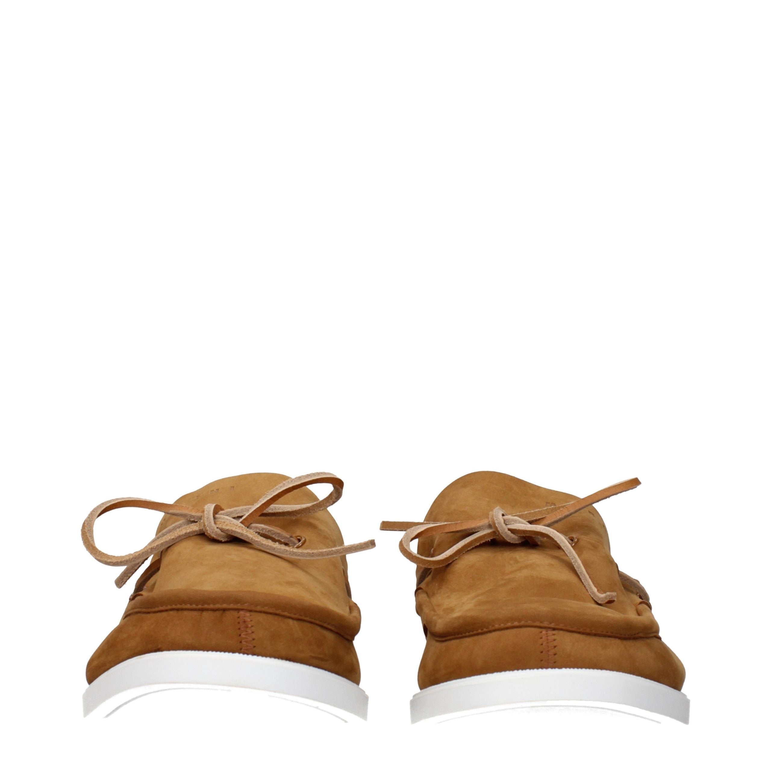 Marni Brown Leather Slip-On Men's Loafers