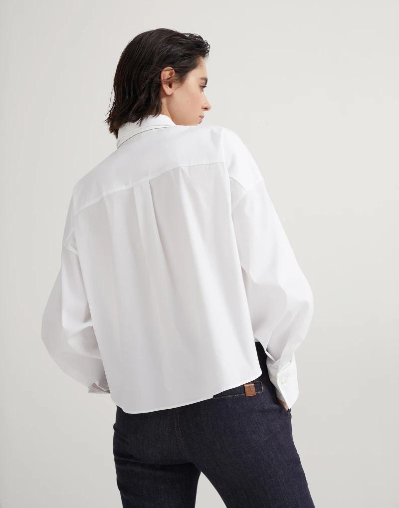 Brunello Cucinelli White Cotton Women's Shirt