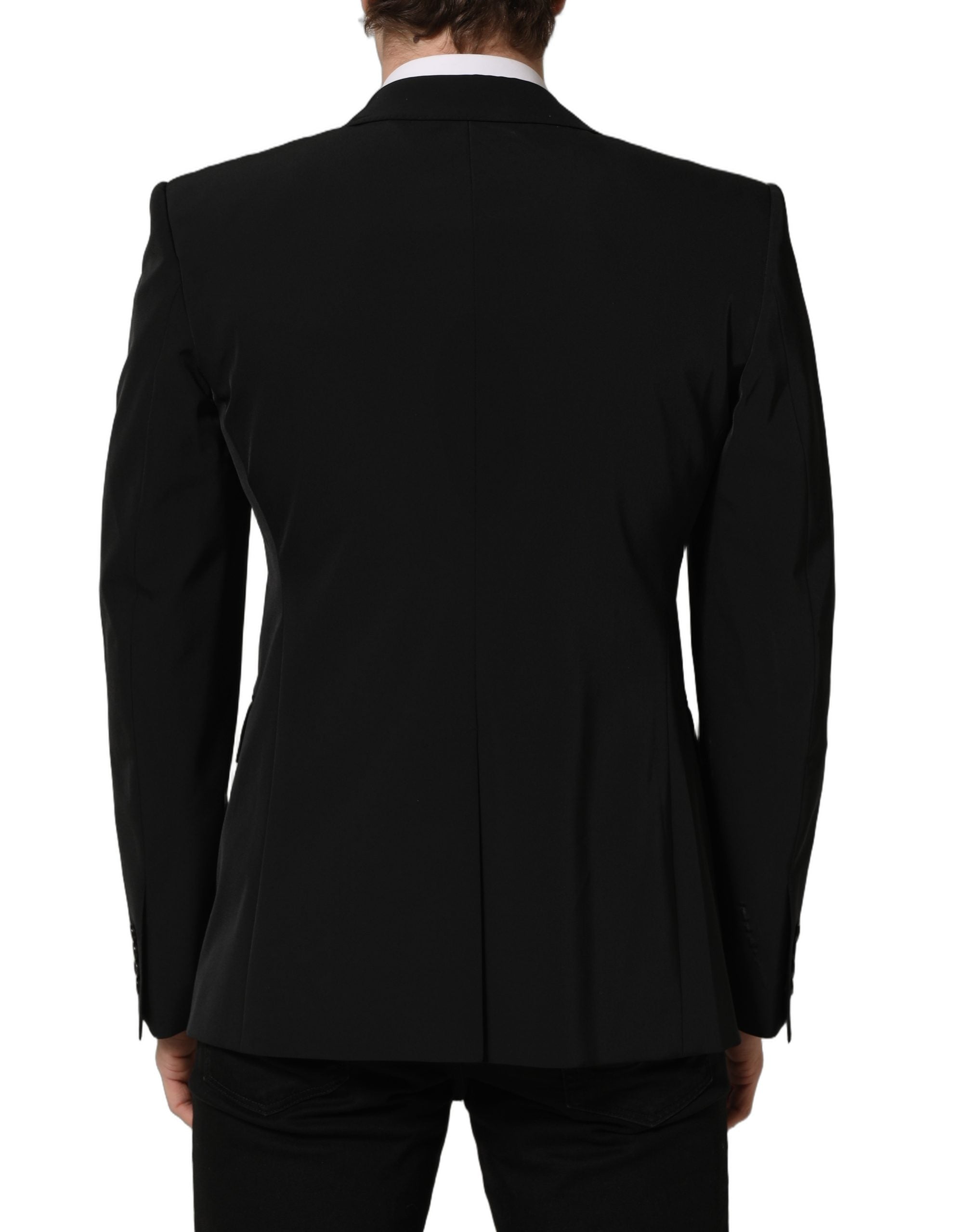 Dolce & Gabbana Black Single Breasted One Button Coat Men's Blazer (Pre-Owned)