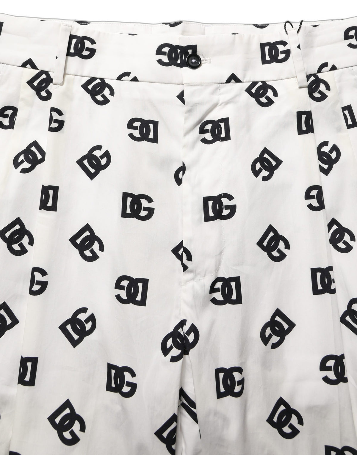Dolce & Gabbana White Logo Skinny Leg Dress Men Trouser Men's Pants