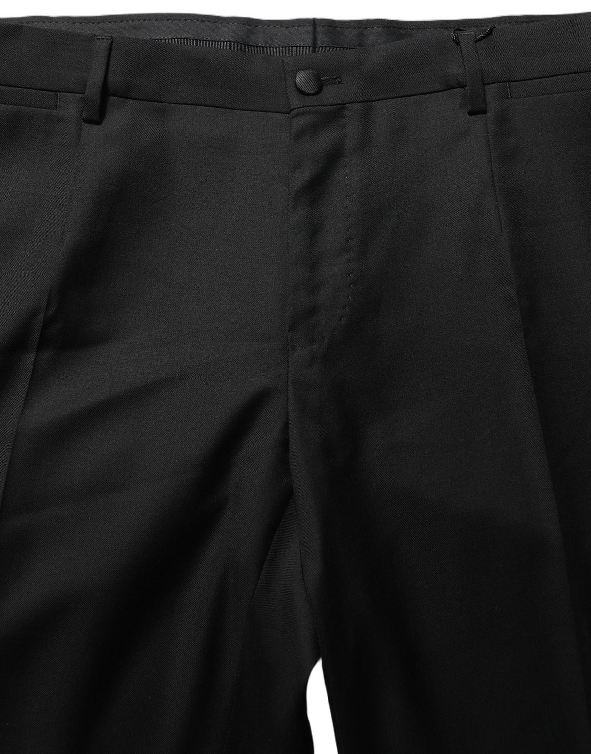 Dolce & Gabbana Black Wool Skinny Leg Dress Trouser Men's Pants