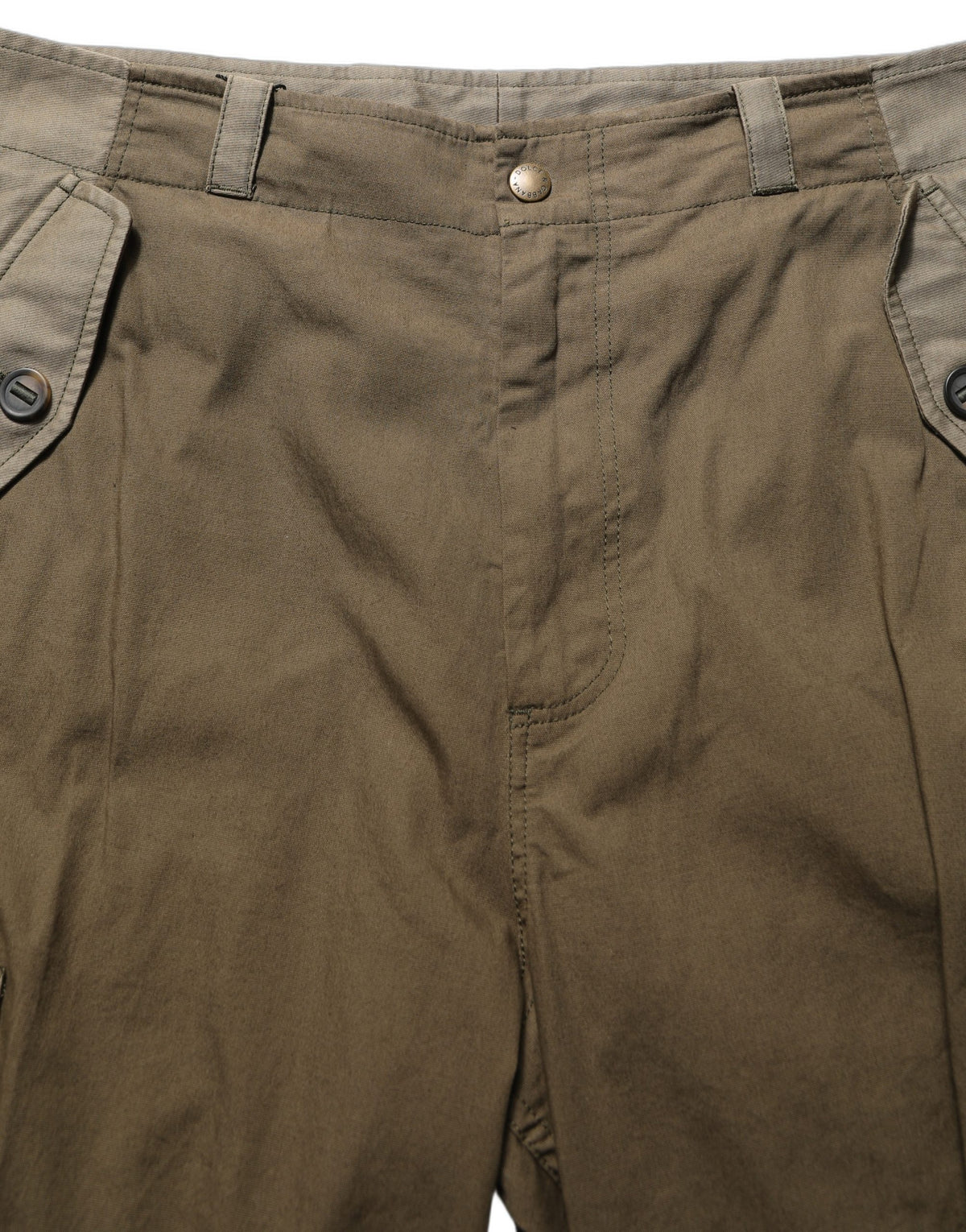 Dolce & Gabbana Brown Mid Waist Straight Cargo Trouser Men's Pants