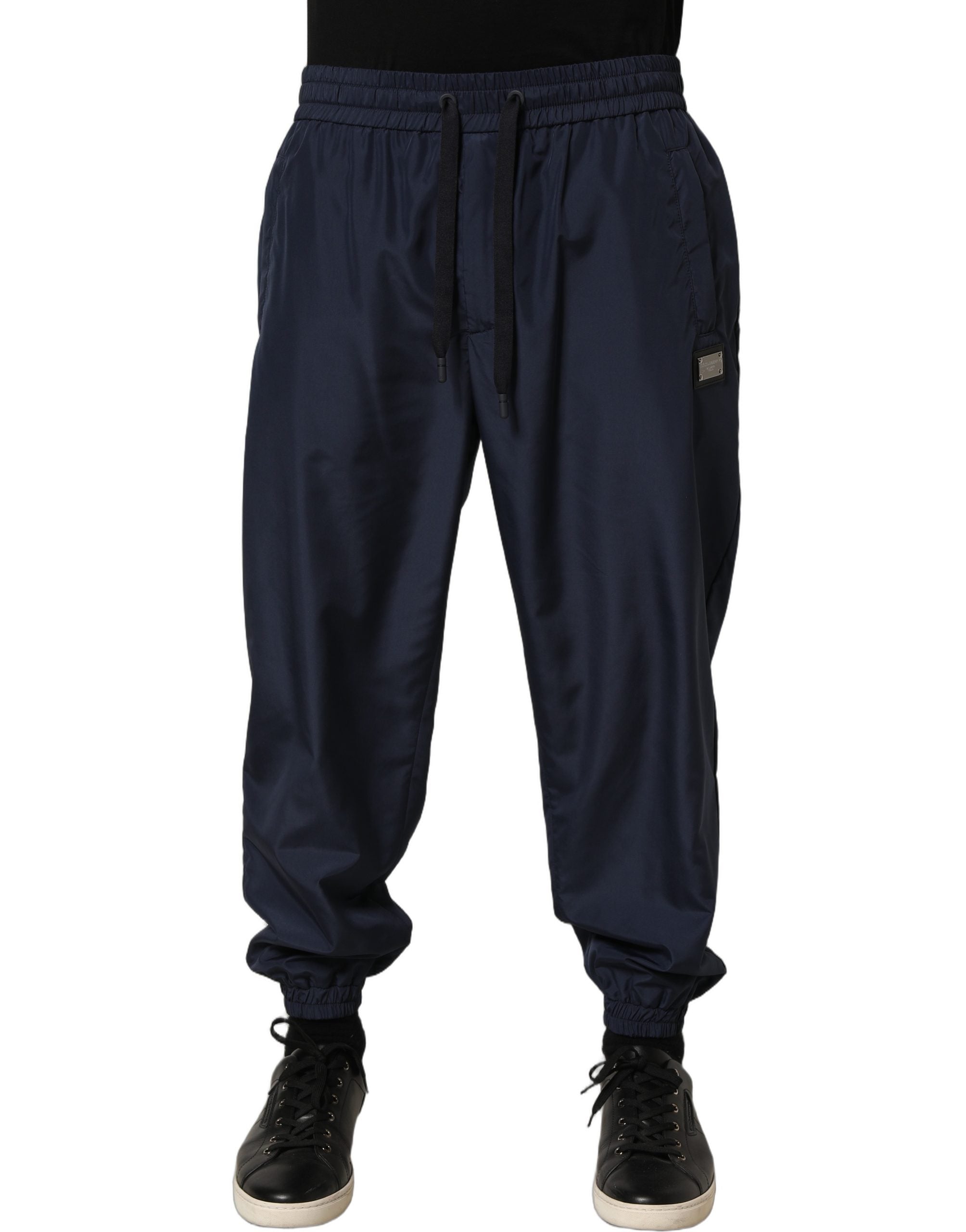 Dolce & Gabbana Dark Blue Polyester Jogger SweatMen's Men's Pants