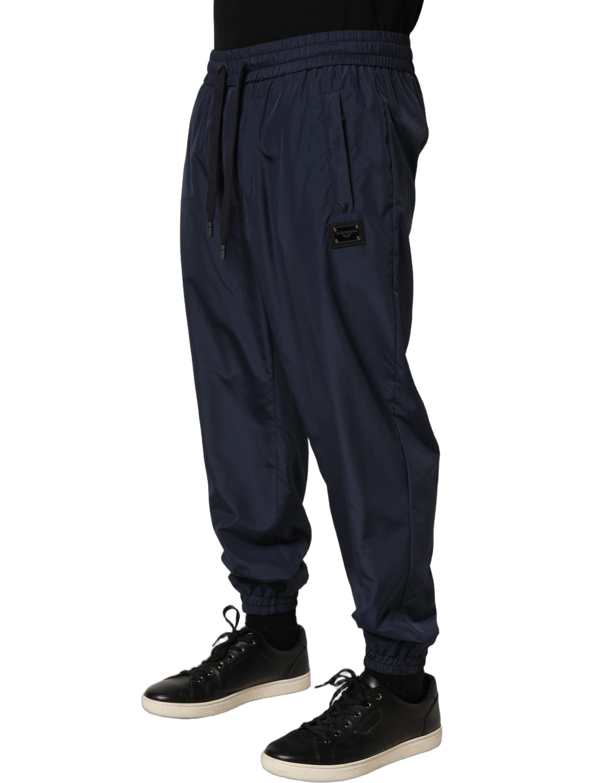 Dolce & Gabbana Dark Blue Polyester Jogger SweatMen's Men's Pants