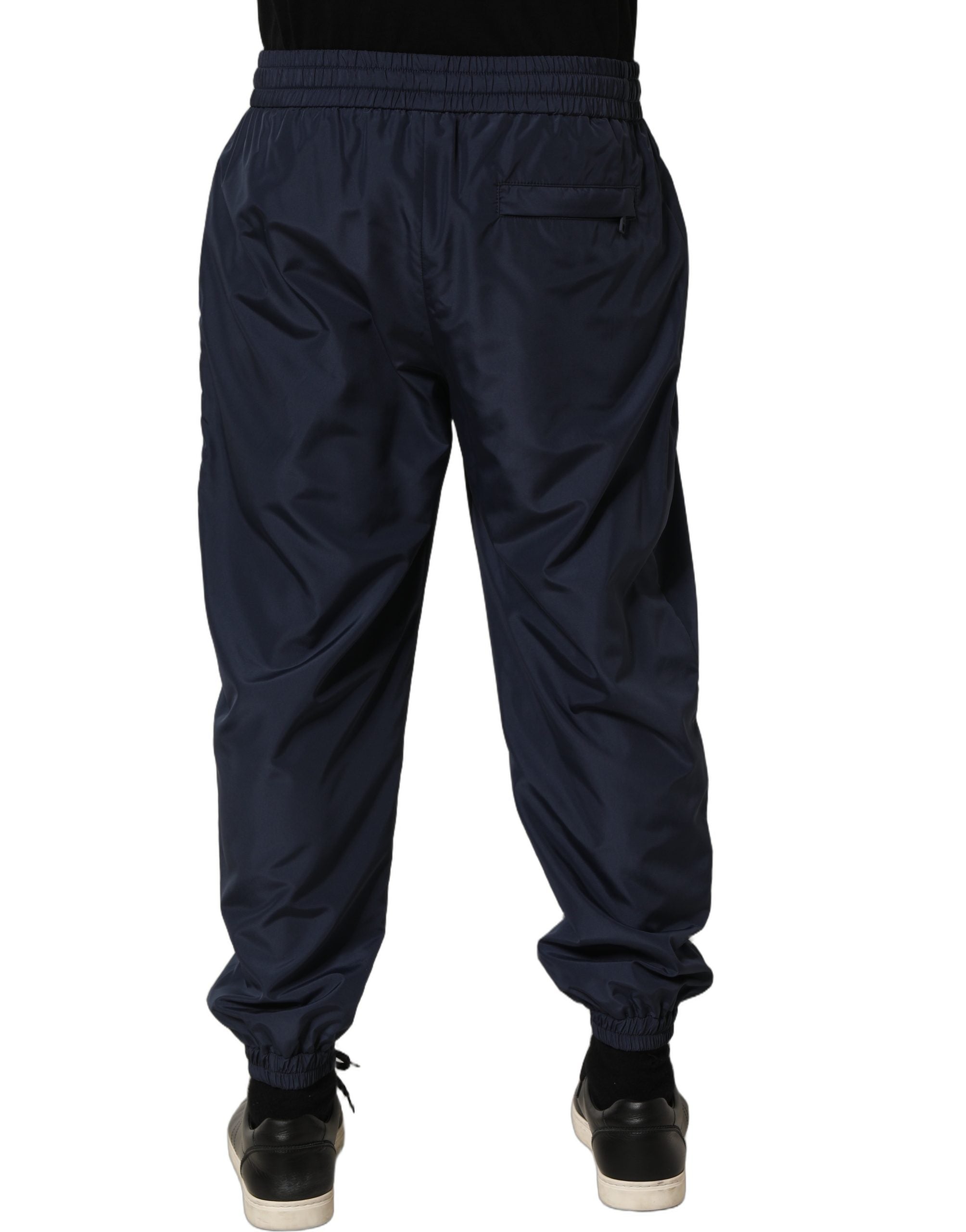 Dolce & Gabbana Dark Blue Polyester Jogger SweatMen's Men's Pants