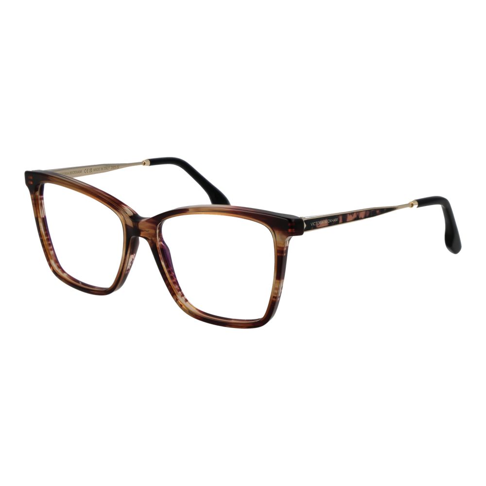 Victoria Beckham Brown Metal & Plastic Glasses Women's (Frames)