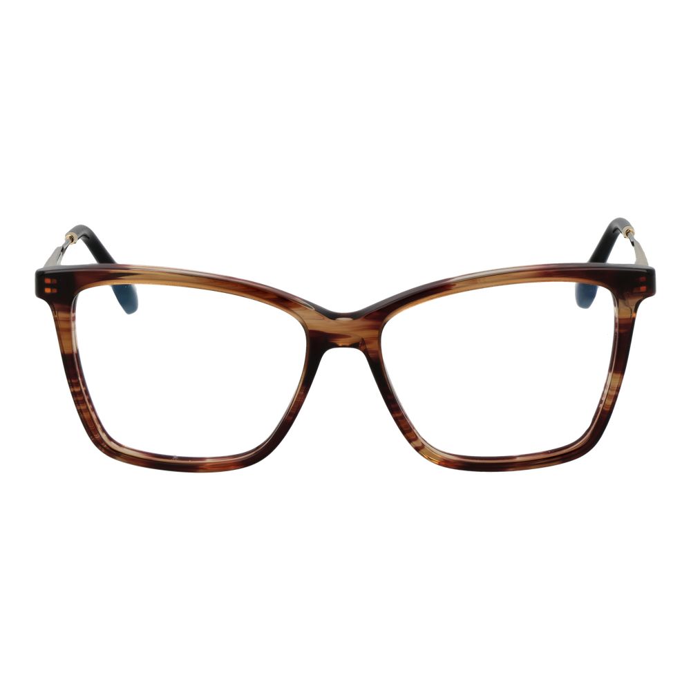 Victoria Beckham Brown Metal & Plastic Glasses Women's (Frames)