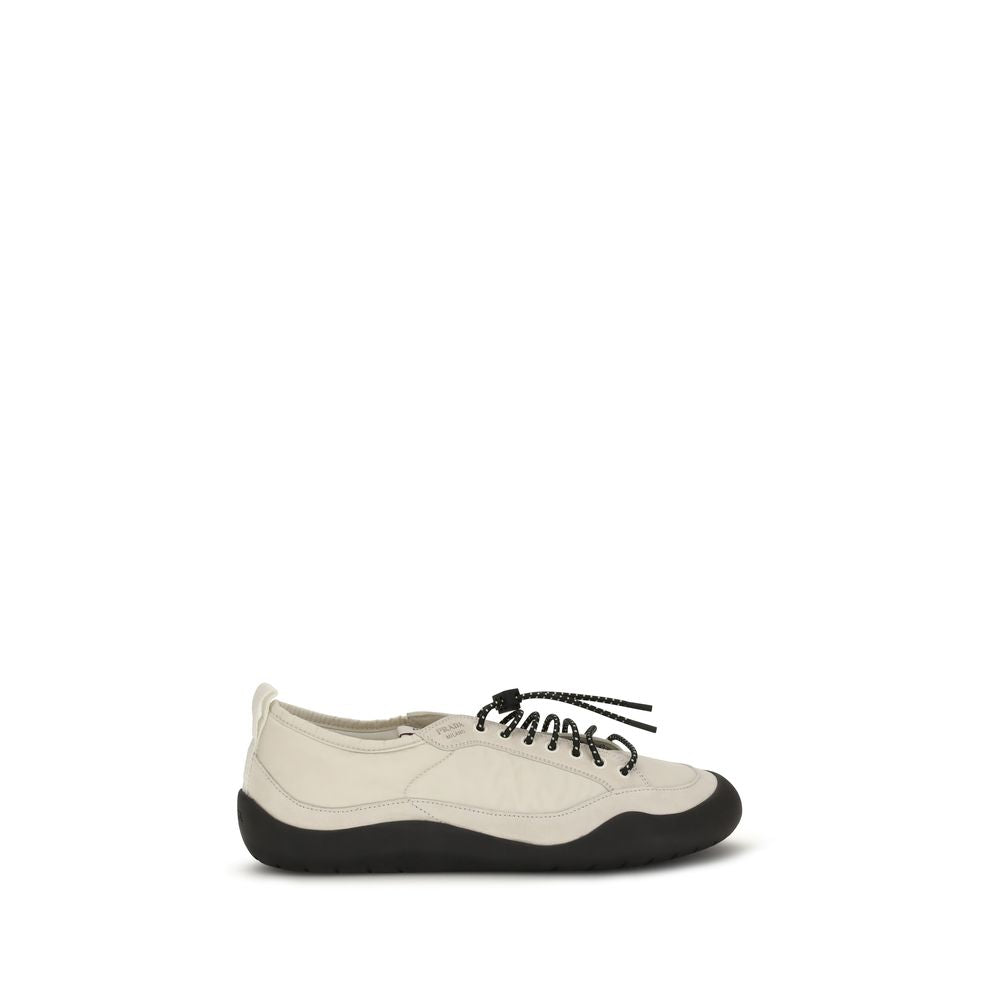 Prada Beige Fabric Athletic Men's Sneakers
