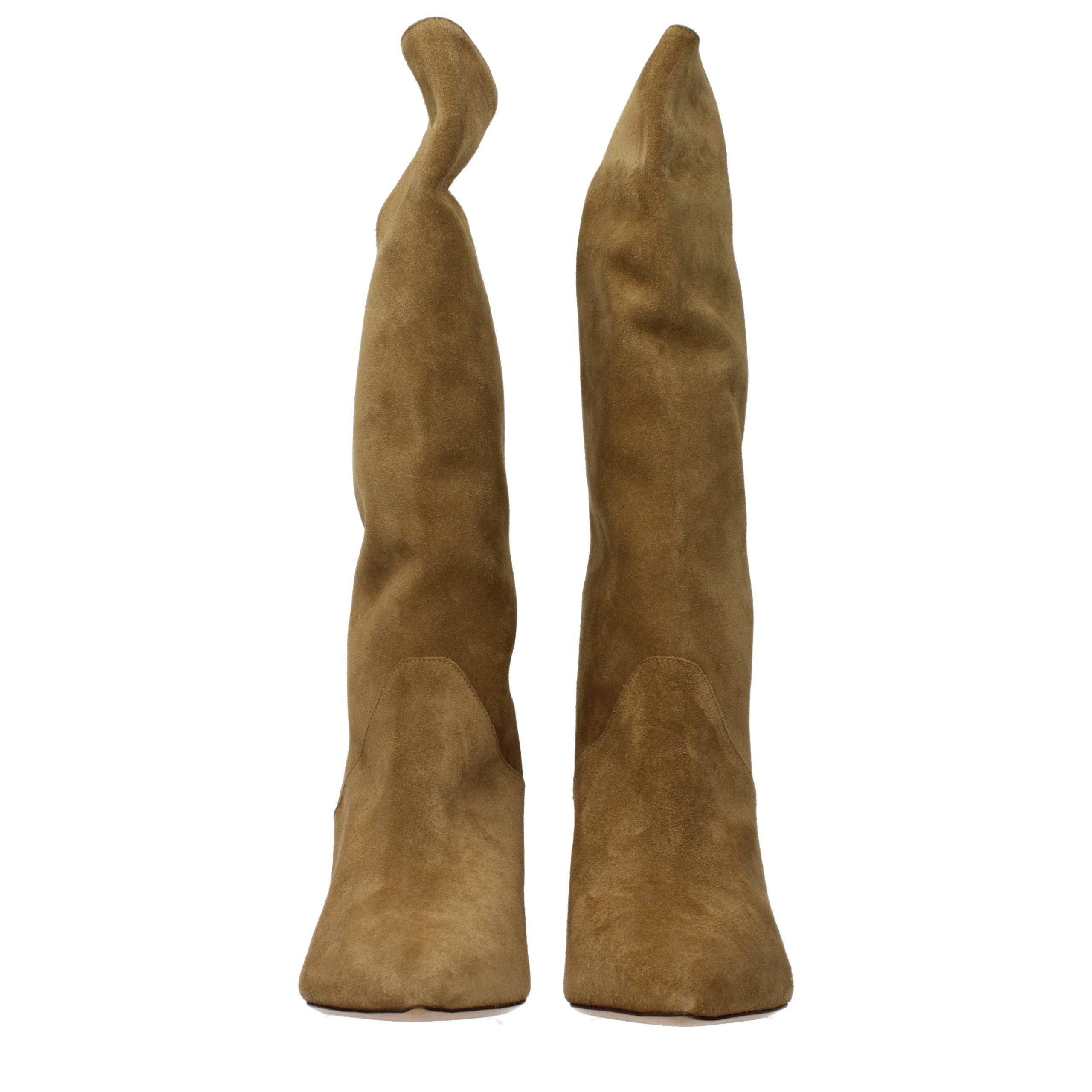 Isabel Marant Brown Leather High Heel Women's Boots