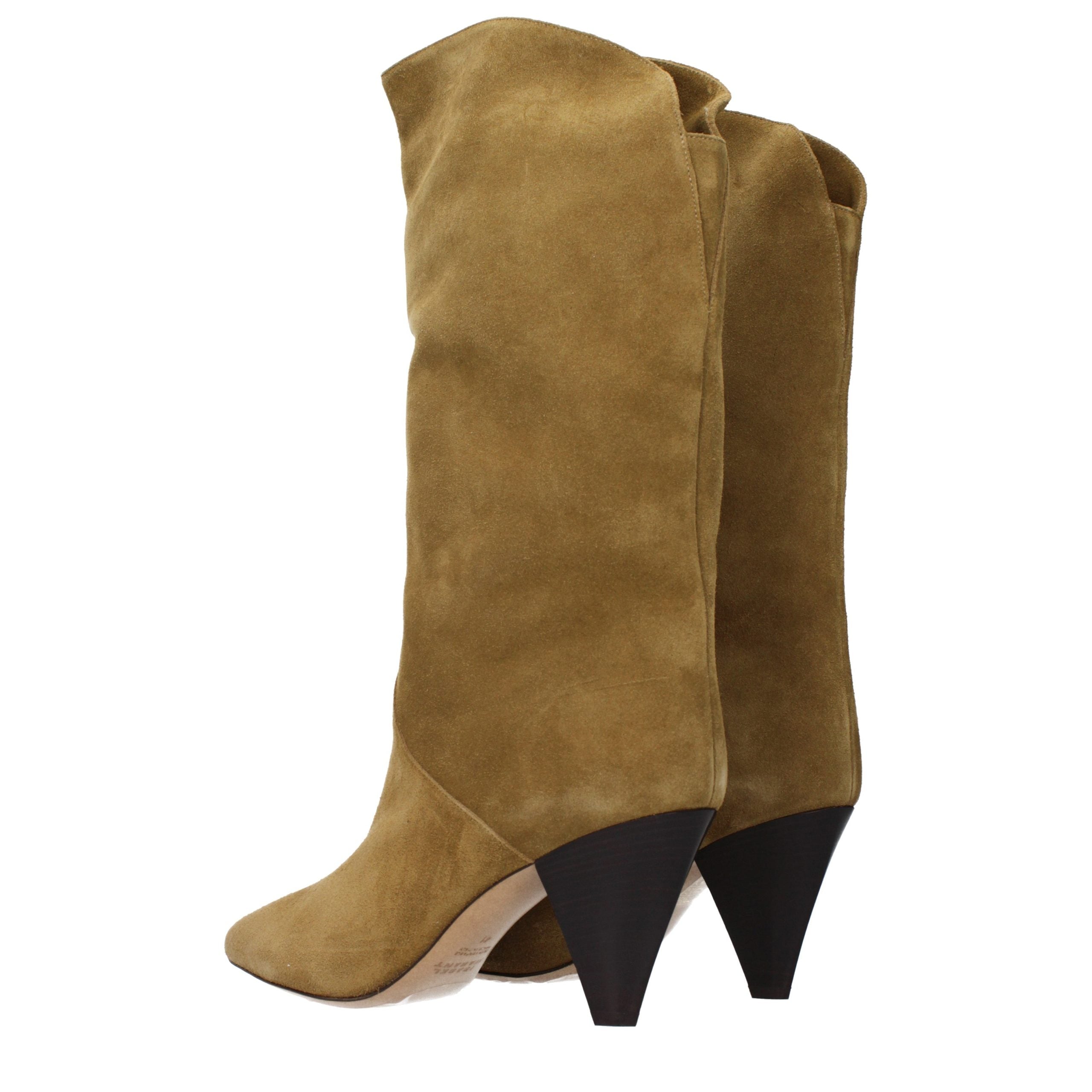 Isabel Marant Brown Leather High Heel Women's Boots