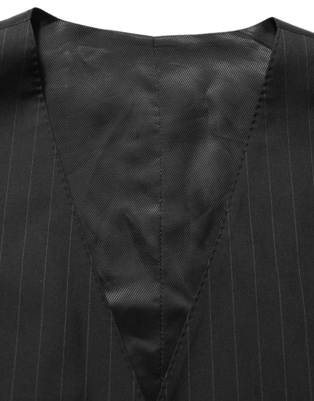 Dolce & Gabbana Dark Gray Stripes Slim Fit Formal 3 Piece Men's Suit