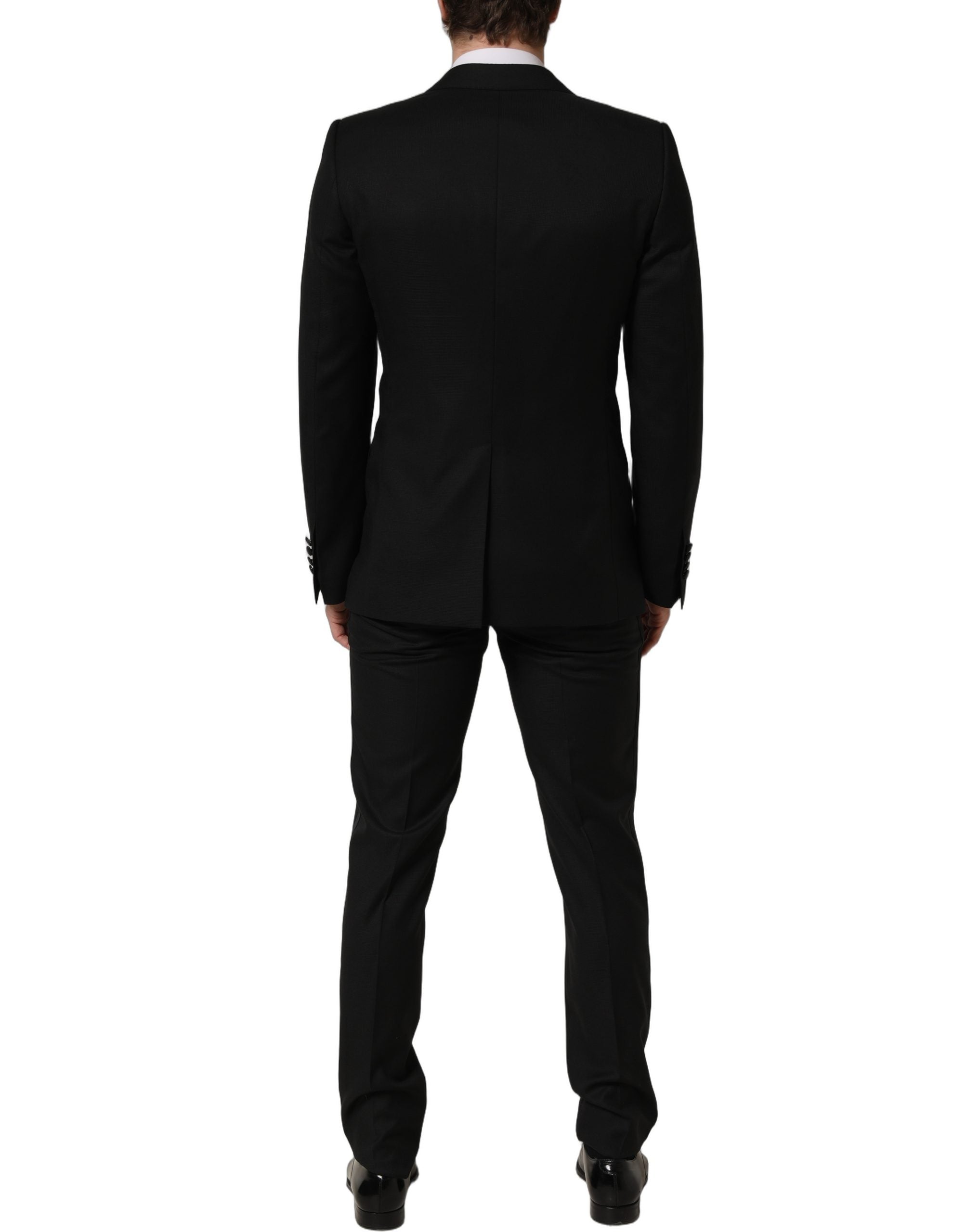 Dolce & Gabbana Black MARTINI Slim Fit Formal 3 Piece Men's Suit
