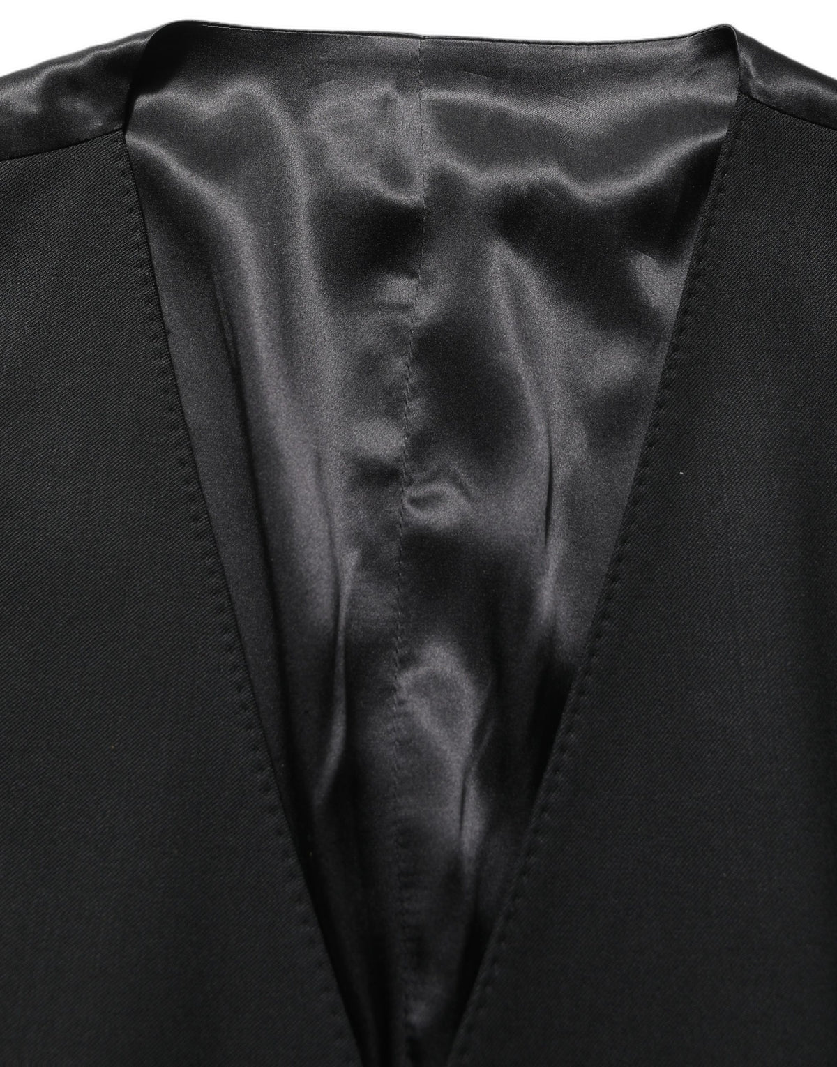 Dolce & Gabbana Black Wool Slim Fit Formal 3 Piece Men Men's Suit (Pre-Owned)