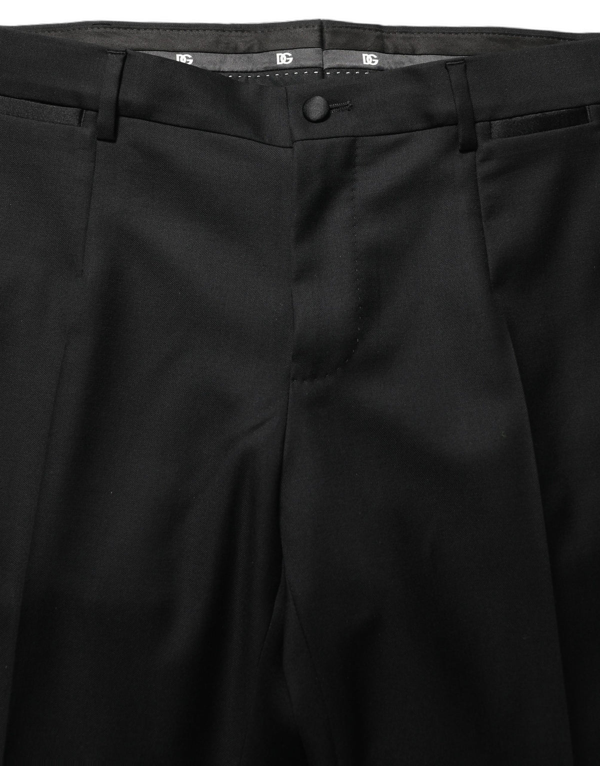 Dolce & Gabbana Black Wool Slim Fit Formal 2 Piece Men Men's Suit (Pre-Owned)