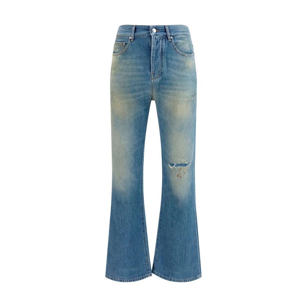 Amiri Blue Cotton Flared Men's Jeans