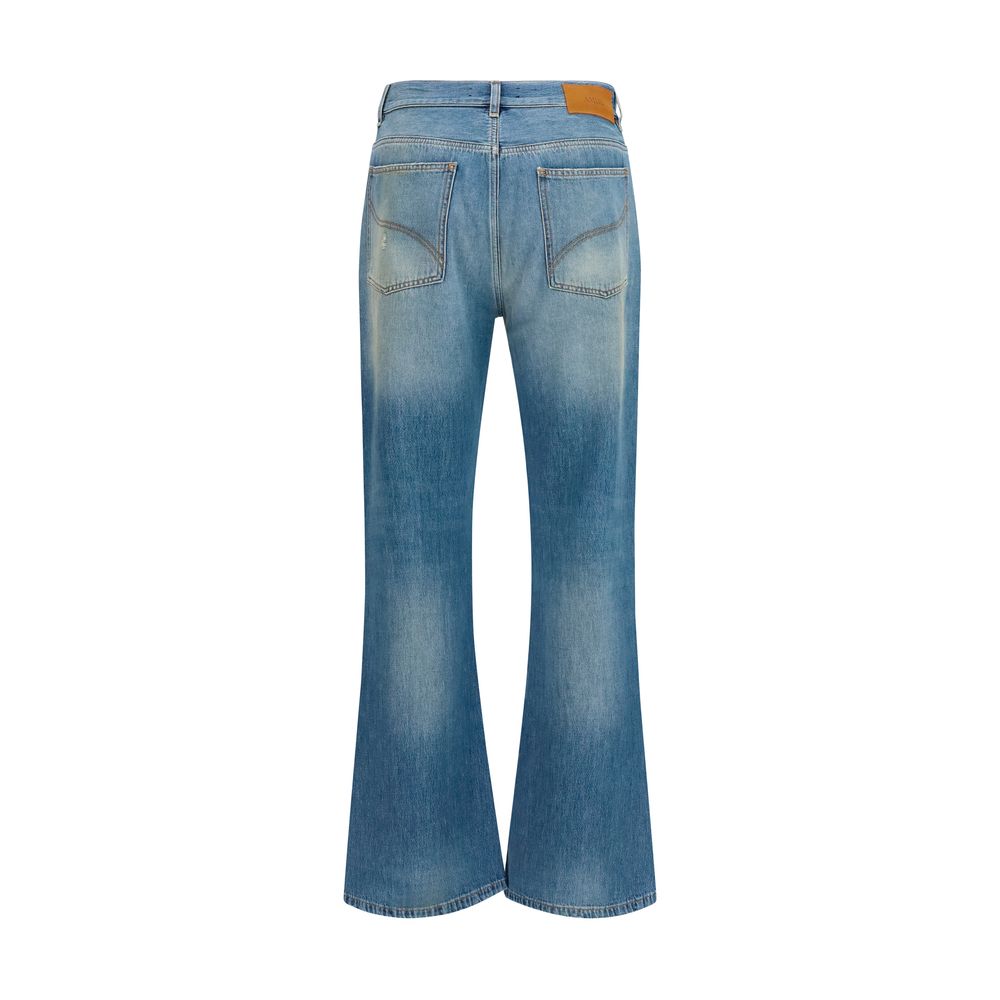 Amiri Blue Cotton Flared Men's Jeans