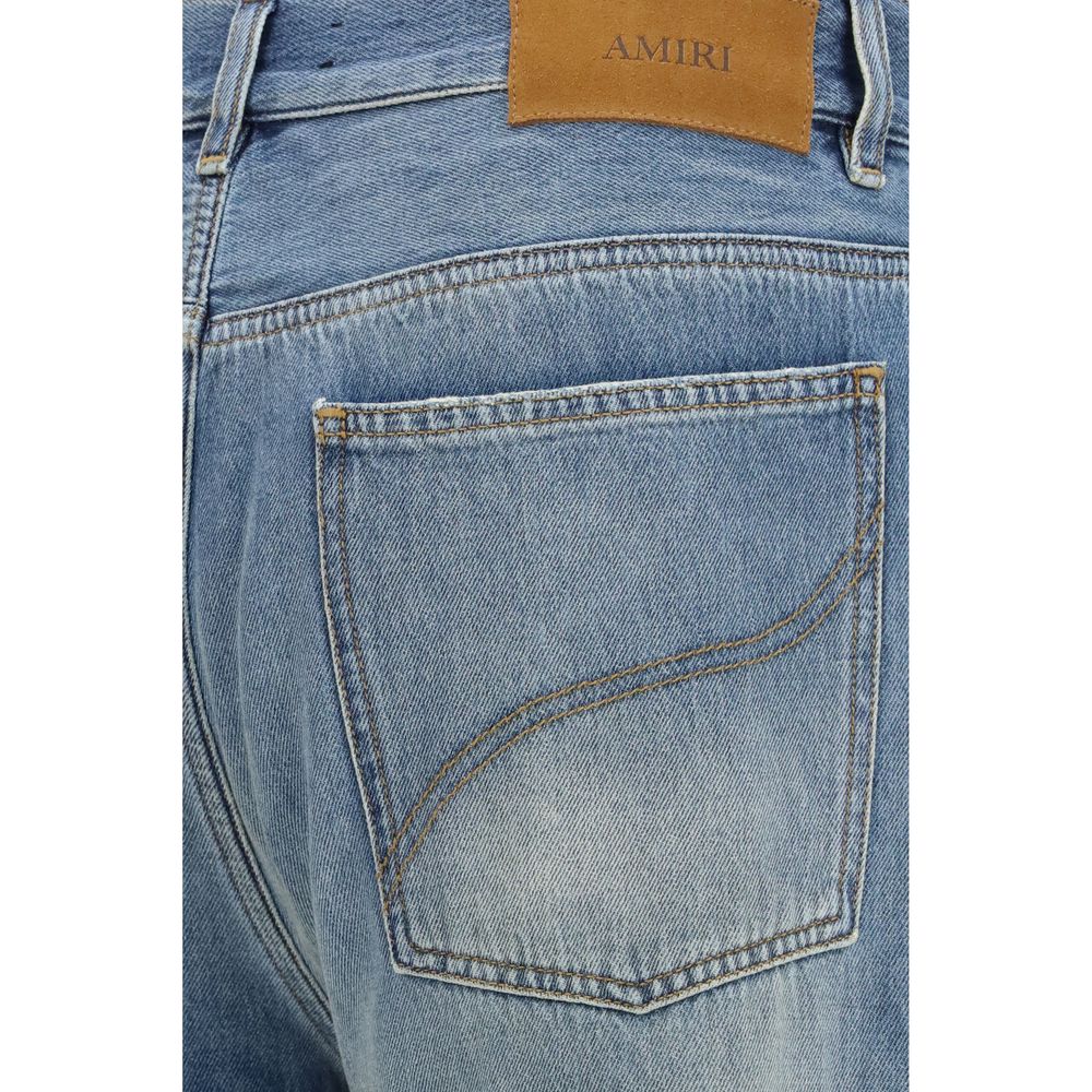 Amiri Blue Cotton Flared Men's Jeans