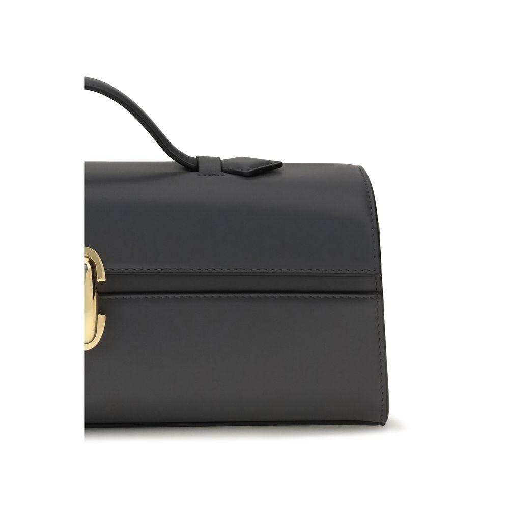 Savette Gray Calf Leather Bos Taurus Women's Handbag