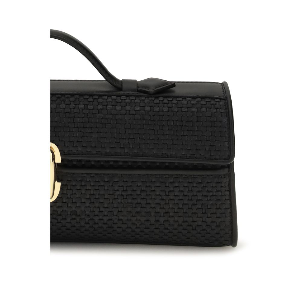 Savette Black Raffia Women's Handbag