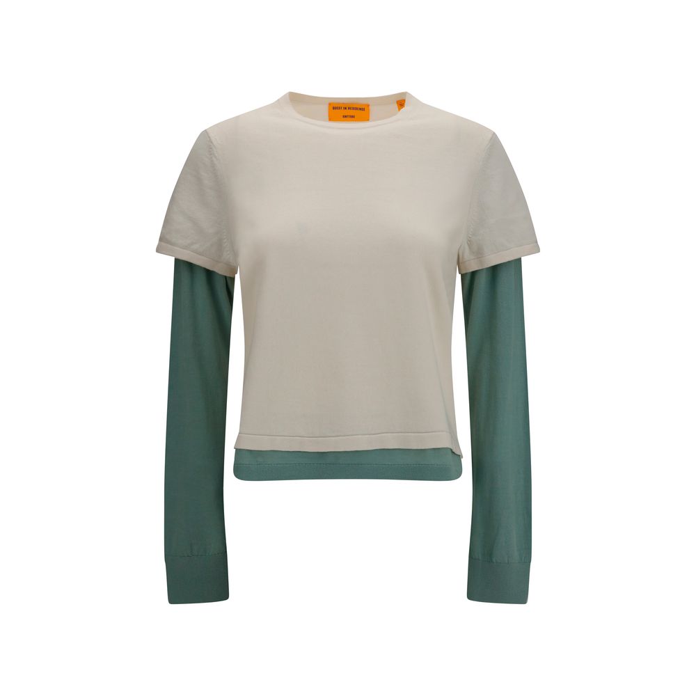 Guest in Residence Beige Cotton Women's Sweatshirt