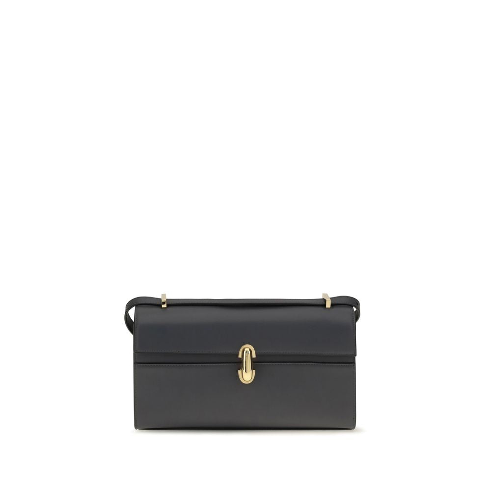 Savette Gray Calf Leather Bos Taurus Shoulder Women's Bag